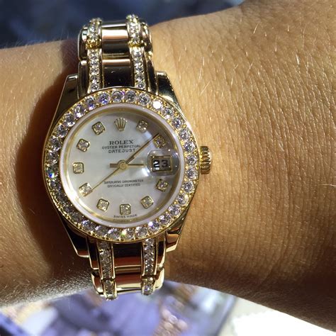 womens rolex diamond watch|vintage Rolex women's diamond watch.